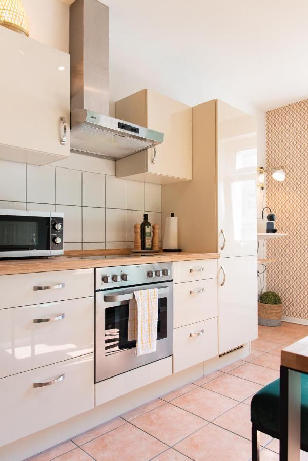 Stilvolles Apartment - Balkon, Netflix, Nespresso, Zentral, Messe 켐니츠 외부 사진