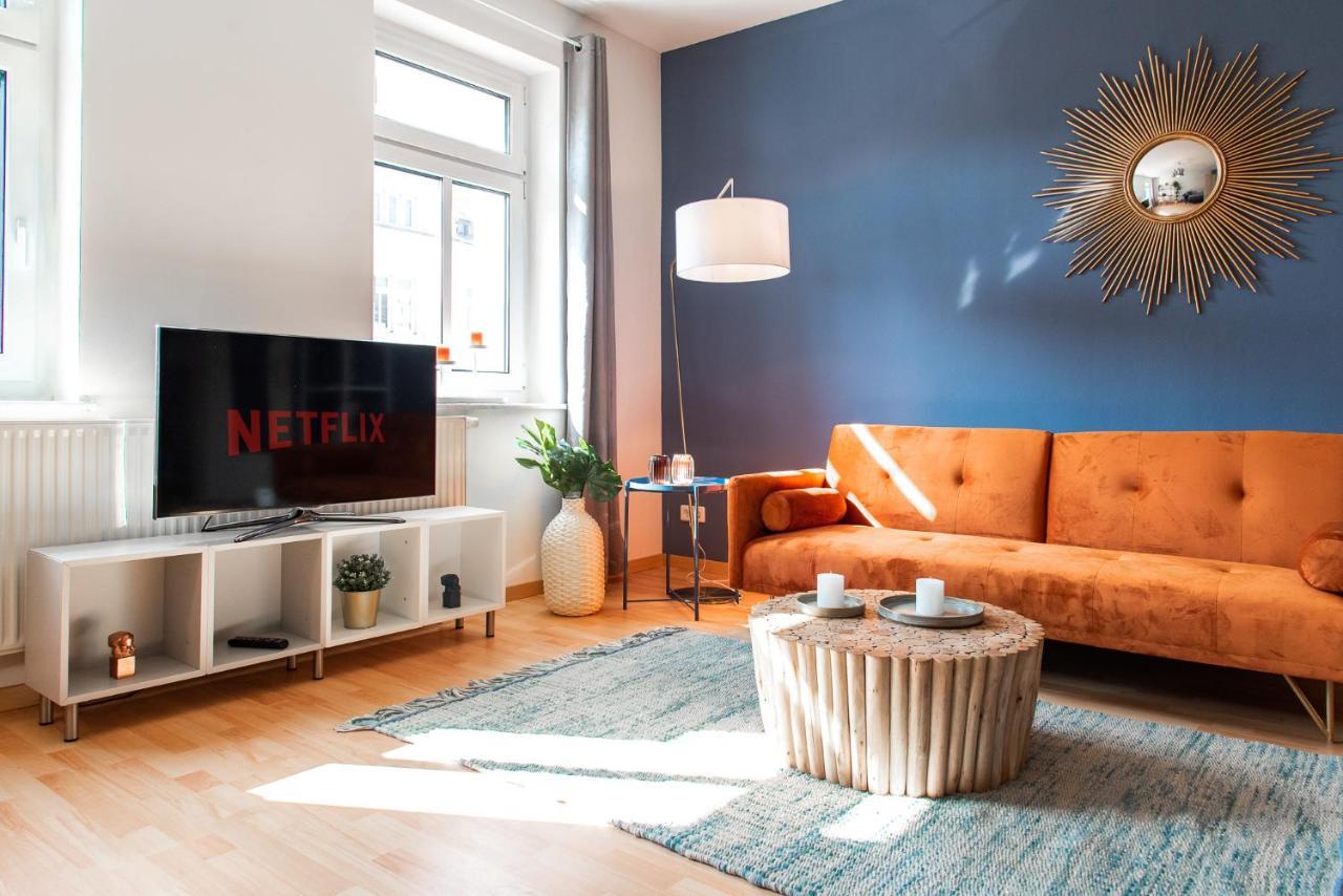 Stilvolles Apartment - Balkon, Netflix, Nespresso, Zentral, Messe 켐니츠 외부 사진