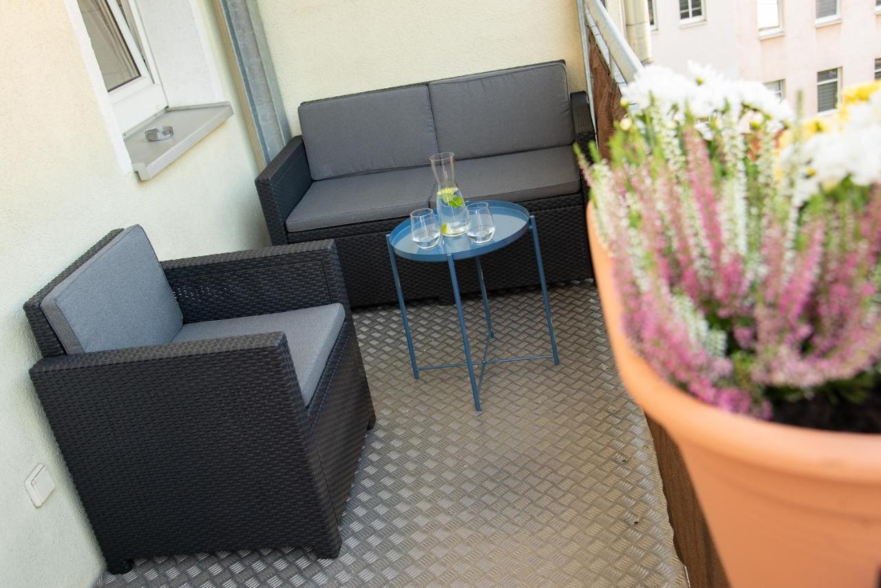 Stilvolles Apartment - Balkon, Netflix, Nespresso, Zentral, Messe 켐니츠 외부 사진