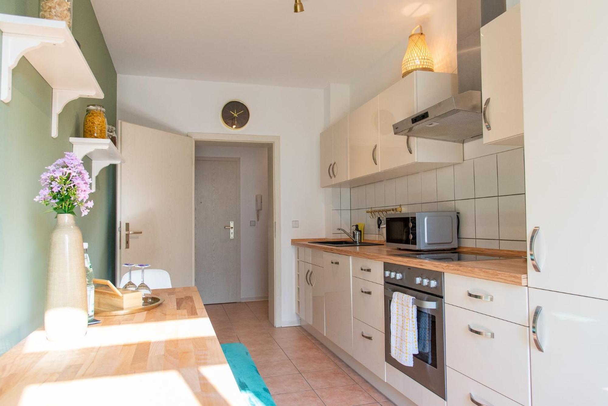 Stilvolles Apartment - Balkon, Netflix, Nespresso, Zentral, Messe 켐니츠 외부 사진